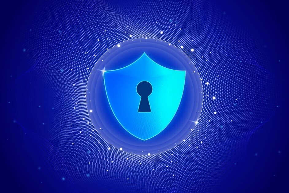 Logo Aquilapp et symbole de protection numérique sécurisée