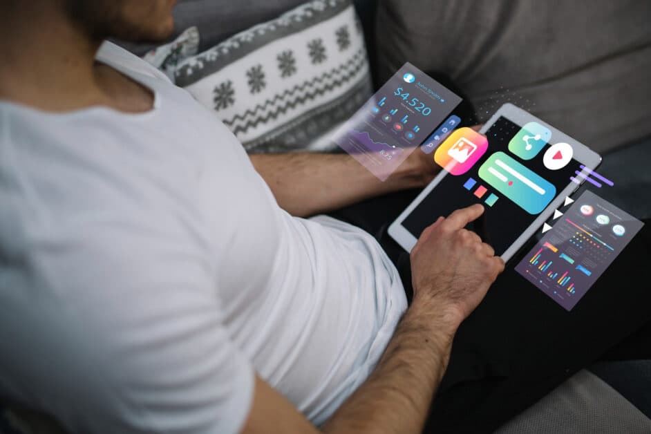 Wireframe et interface utilisateur (UI) ergonomique conçus pour une application mobile métier fluide et intuitive.