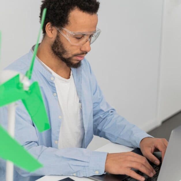 Un homme qui construit un MVP