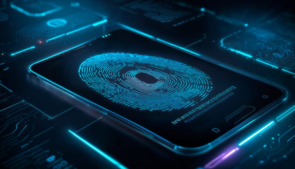 Écran de connexion sur Smartphone