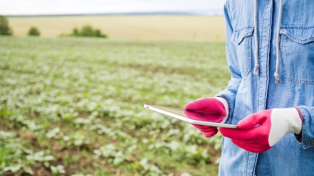 Application agricole (agritech) sur le terrain