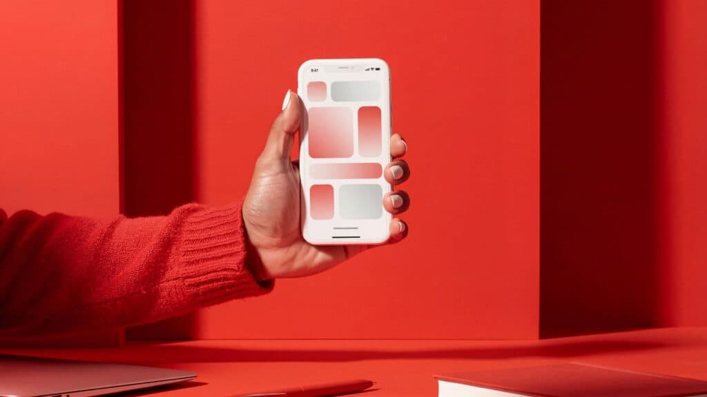 écran d'application métier montrant un formulaire épuré qui se déplie au fur et à mesure