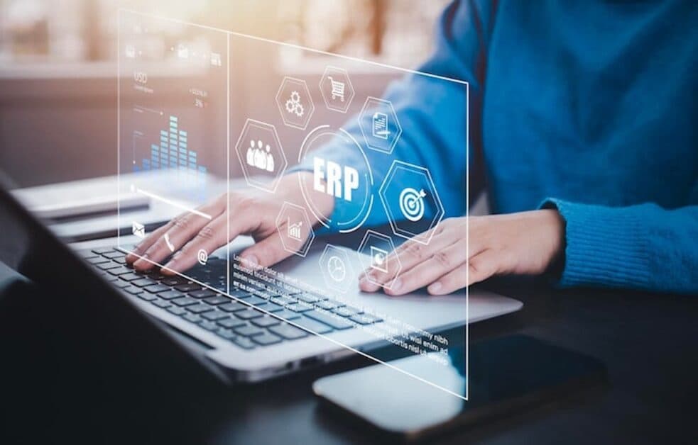 Une personne qui résous un problème de plantage de ERP