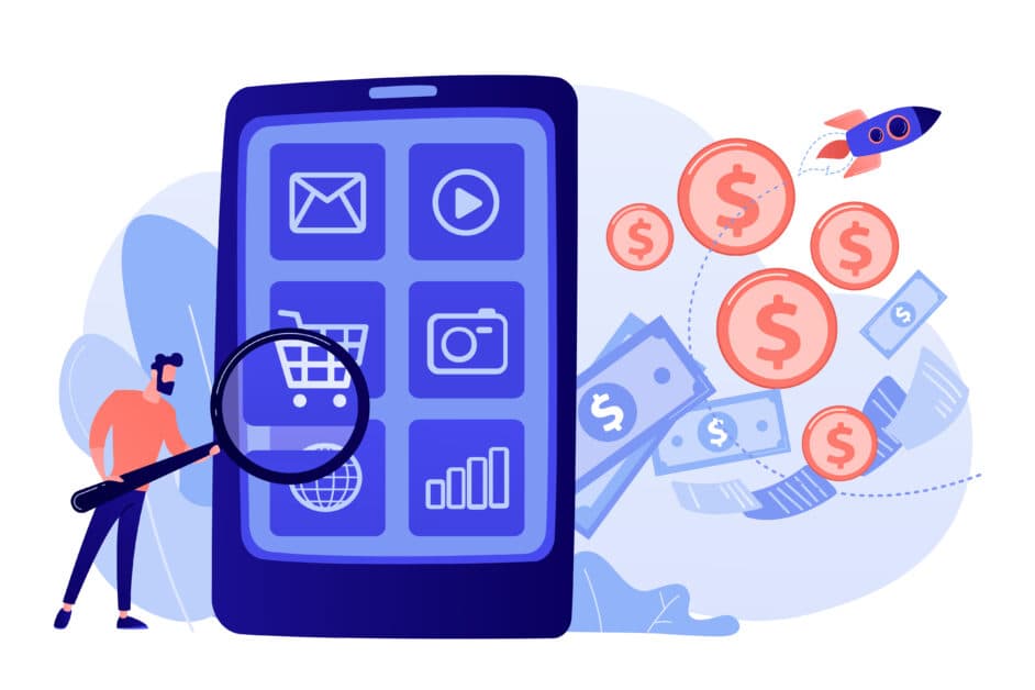 Composantes du TCO d'une application mobile : investissement vs fonctionnement