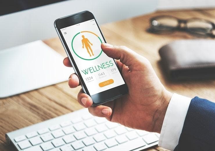 Application e-santé sur une application