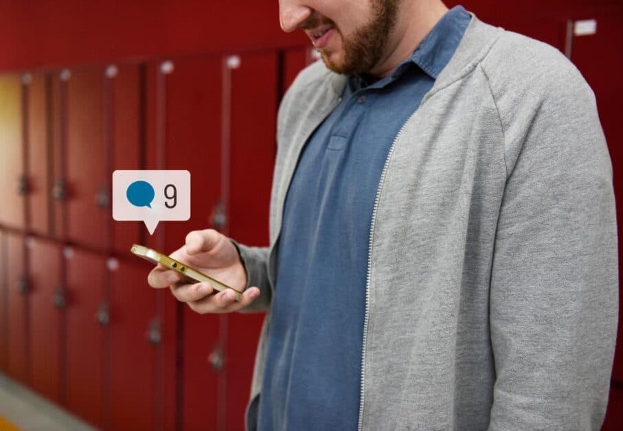 Notification push application mobile