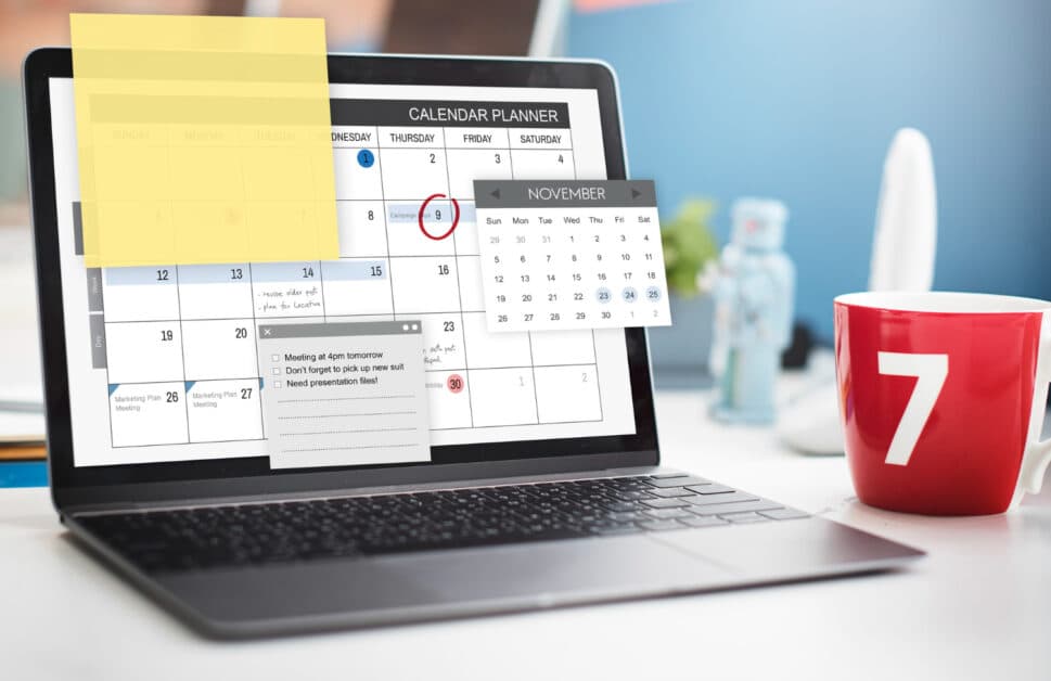 Planification des absences et des jours de repos sur un calendrier numérique moderne