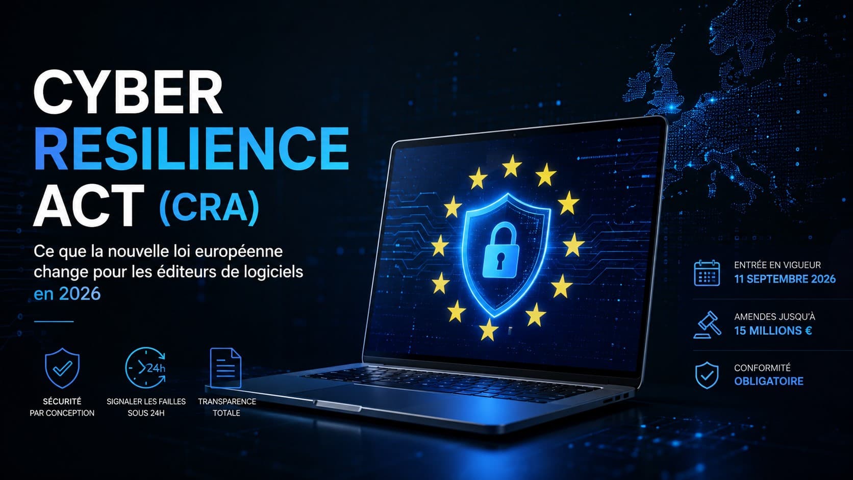 Cyber Resilience Act (CRA) : ce que la nouvelle loi européenne change pour les éditeurs de logiciels en 2026