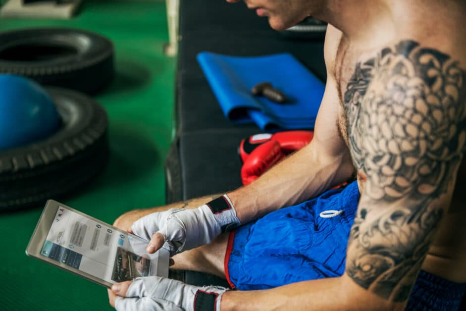 Communication instantanée avec les sportifs via une tablette numérique